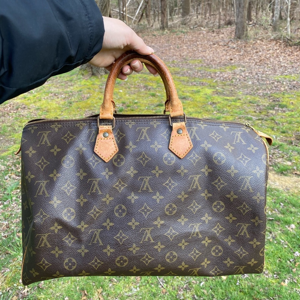 Louis Vuitton monogram speedy 40 satchel bag - Picture 3 of 8